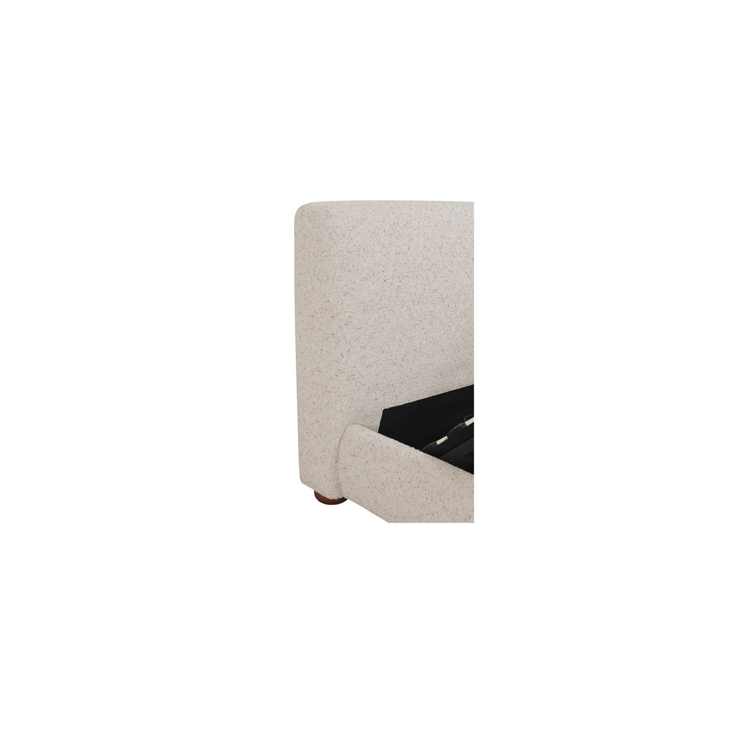 Beau - Queen Storage Bed - Speckled Light Gray