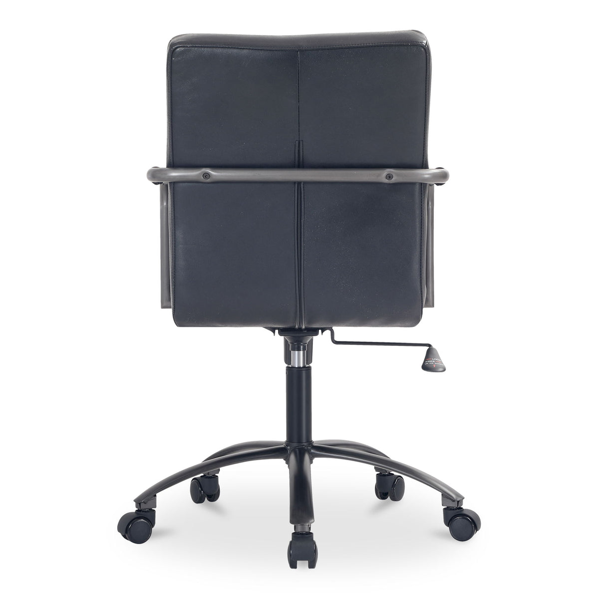 Roy - Leather Office Chair - Black