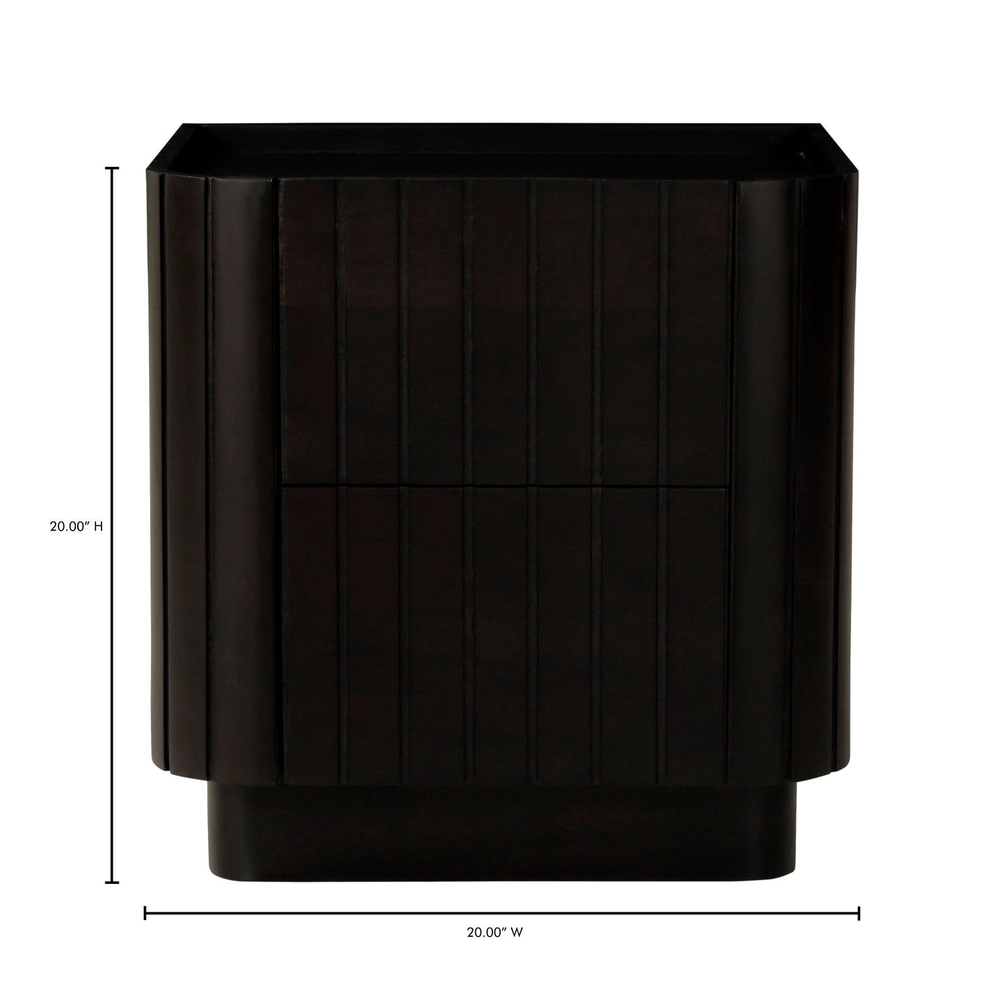 Povera - Nightstand - Black