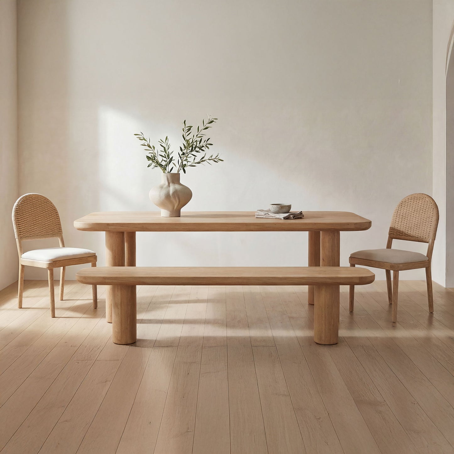 Anders - Small Dining Bench - Natural