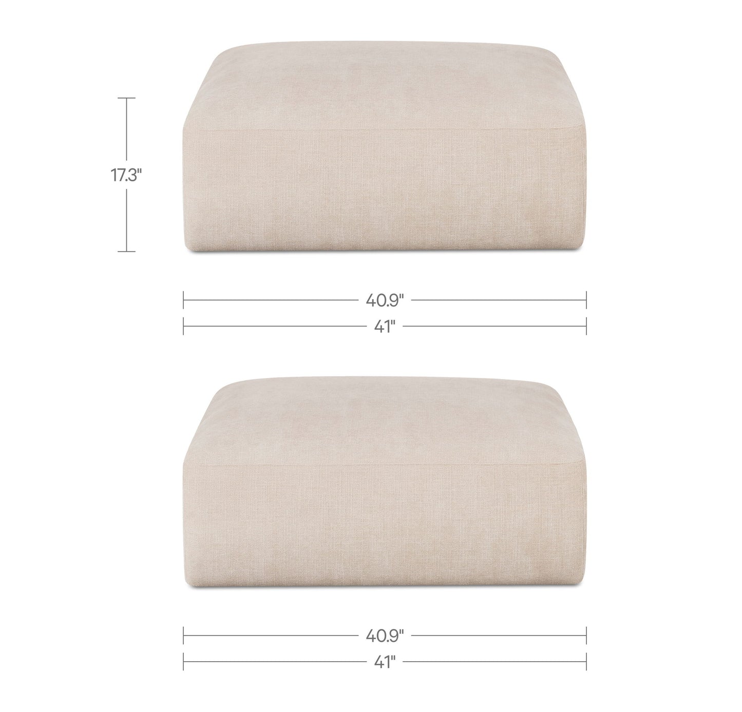 Matina - Ottoman - Oatmeal