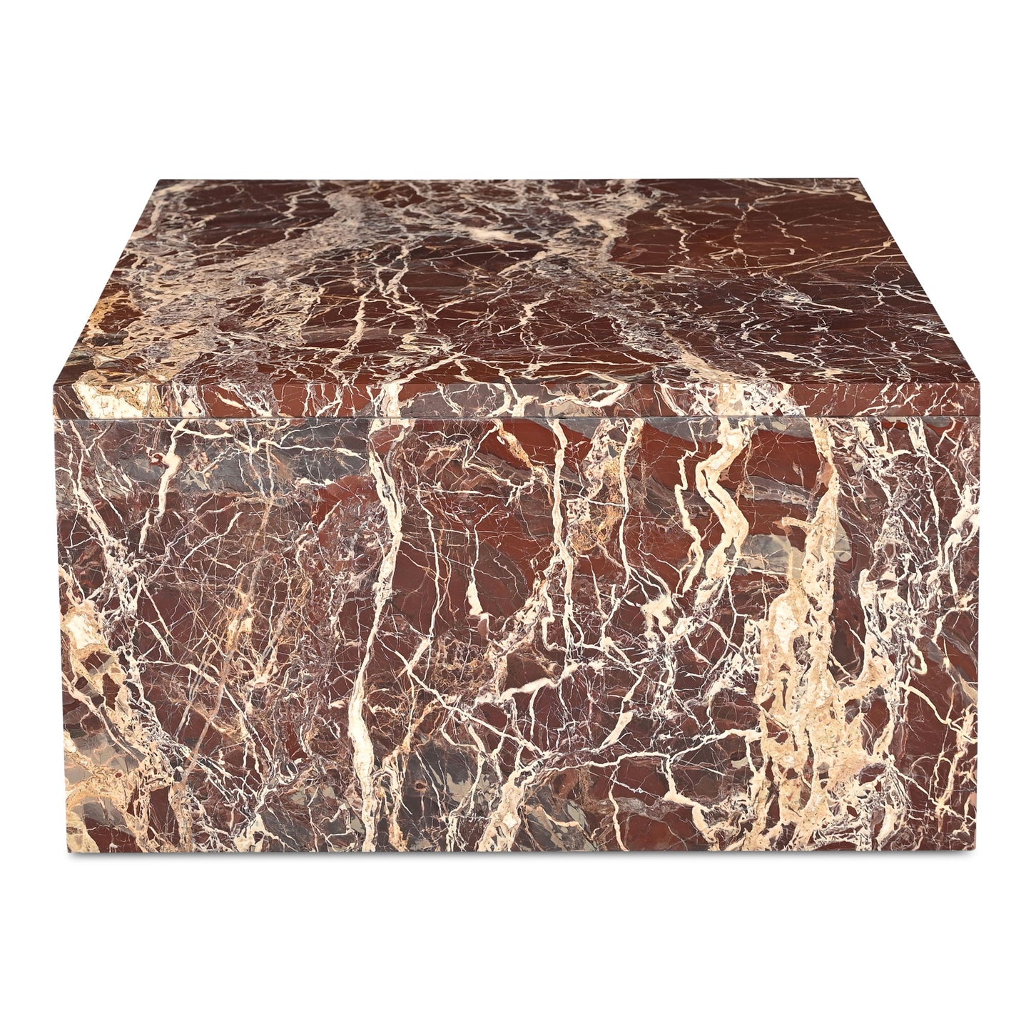 Rosa - Coffee Table - Rosso Levnato Marble