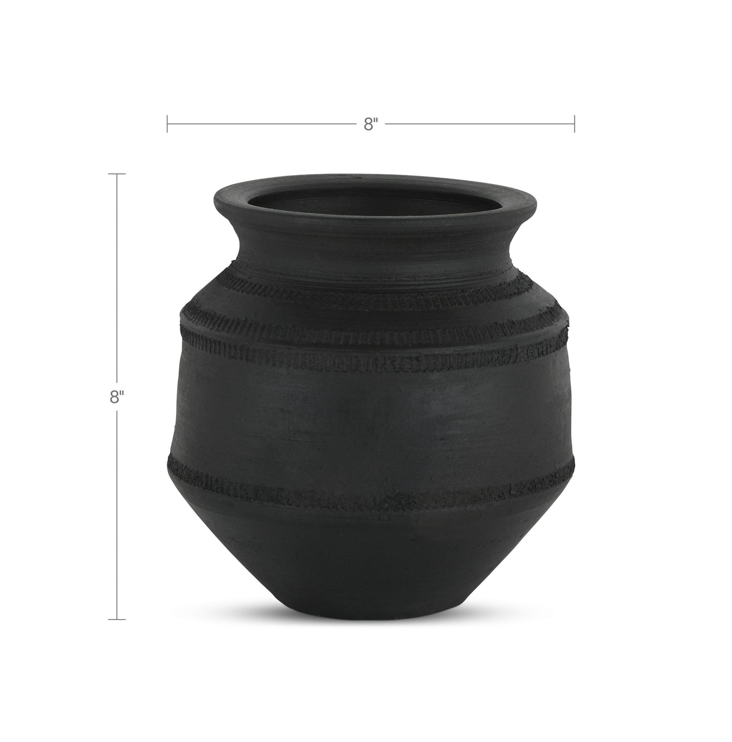 Astra - Terracotta Vessel - Black