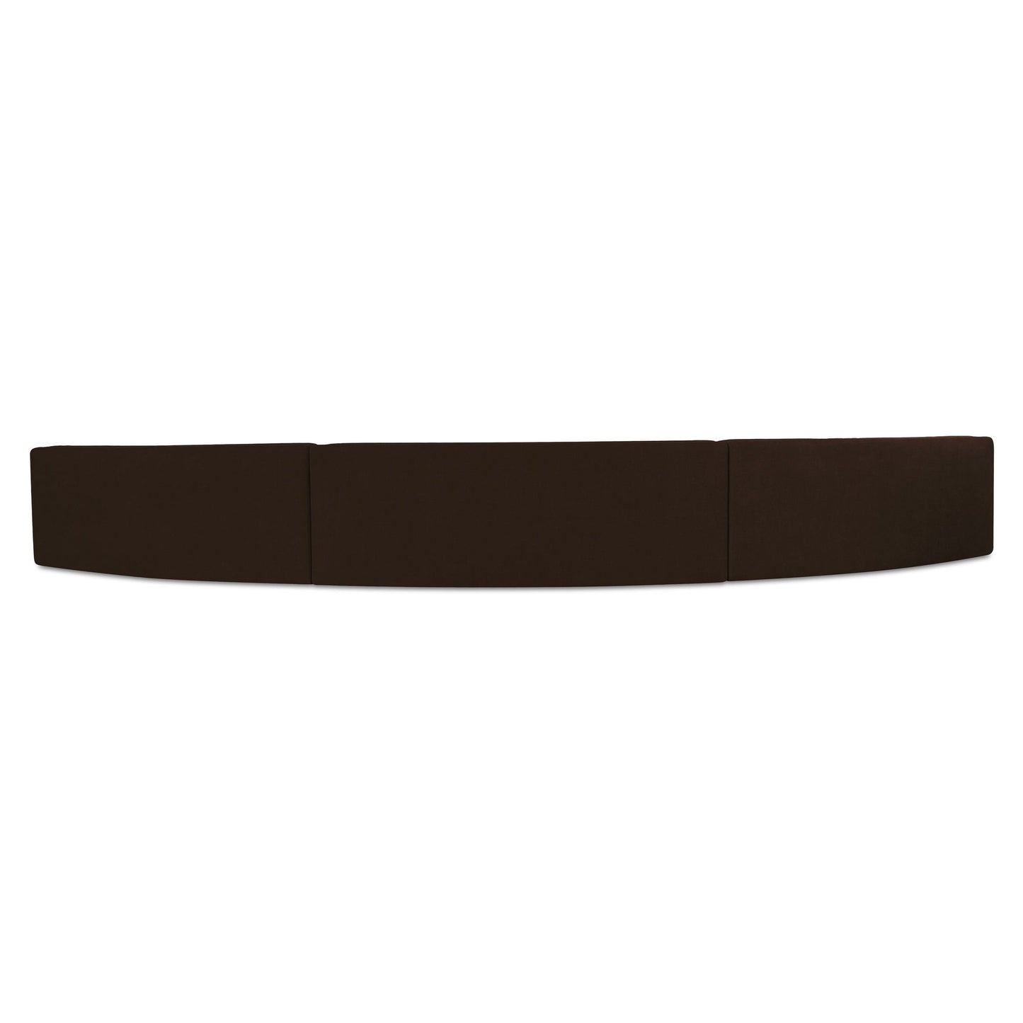 Naomi - 3 Piece Concave Modular Sectional - Dark Brown