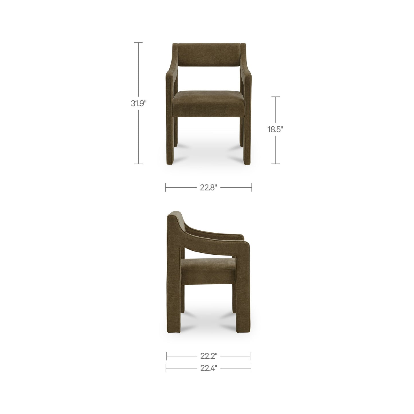 Elise - Dining Chair - Cedar Green