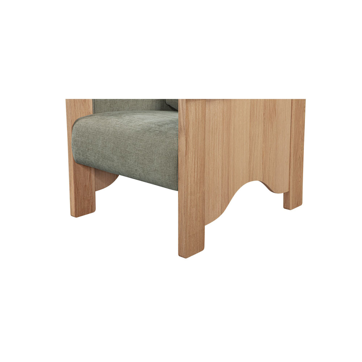 Bauer - Accent Chair - Sage Green / Light Brown