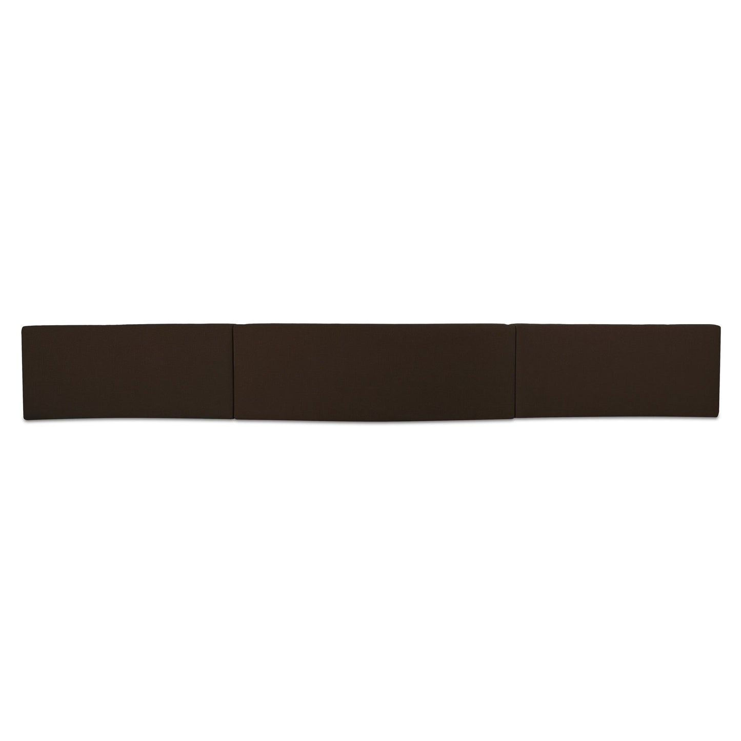 Naomi - 3 Piece Wave Modular Sectional - Dark Brown