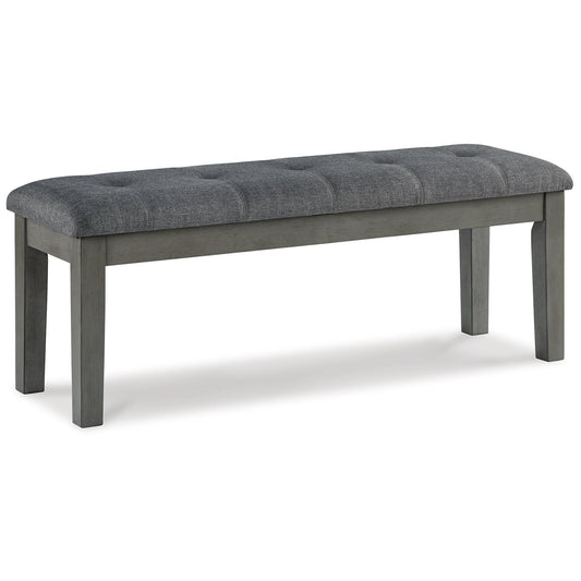 Hallanden - Large UPH Dining Room Bench - Black / Gray