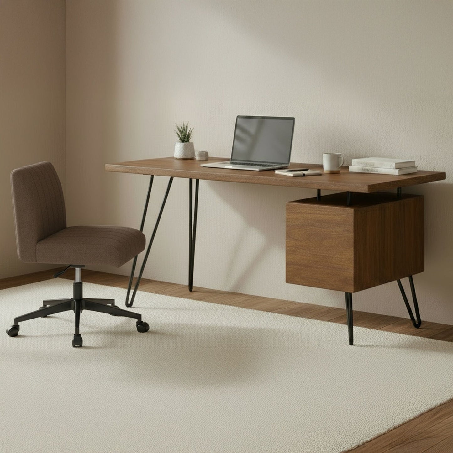 Sally - Office Chair - Light Brown