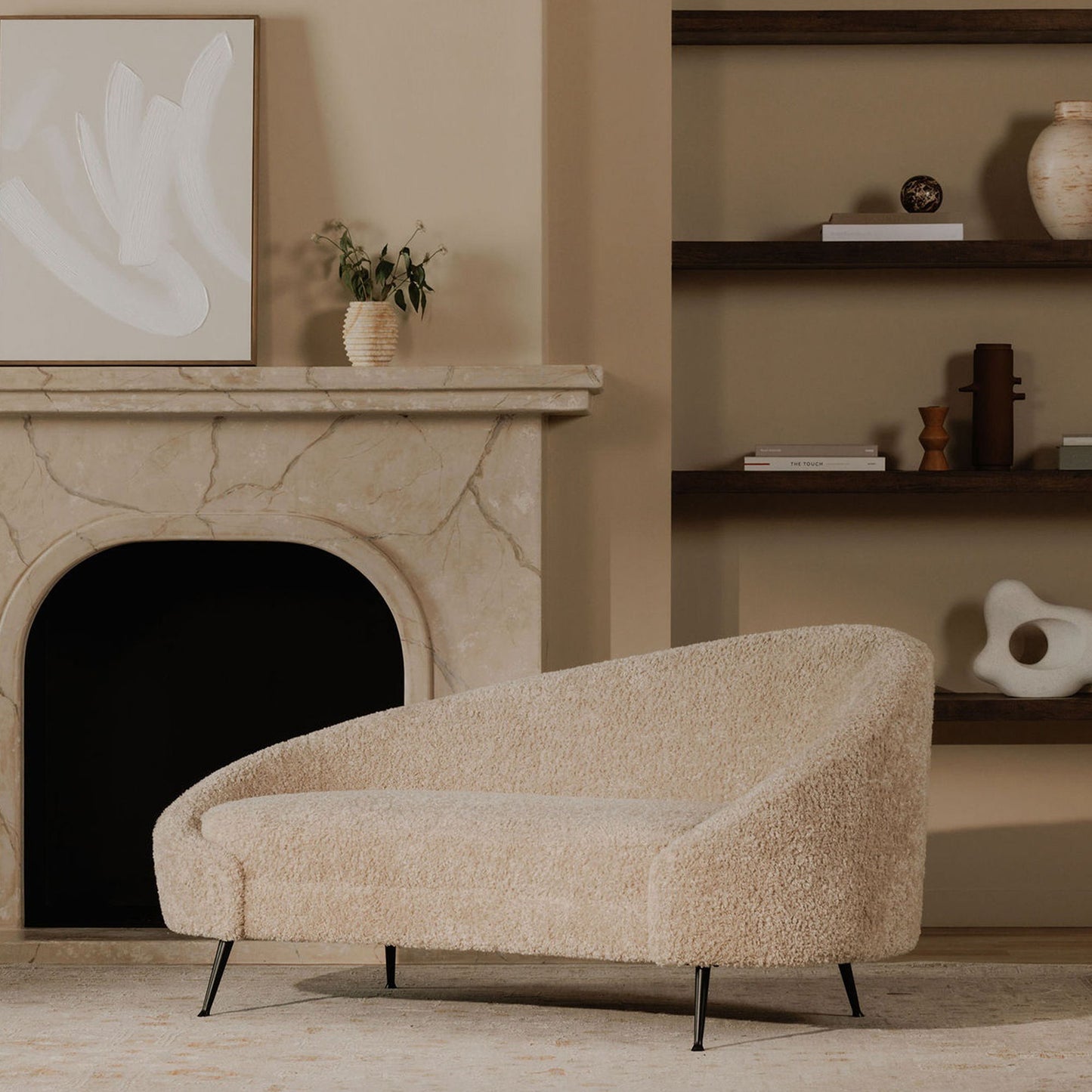 Abigail - Chaise - Light Brown