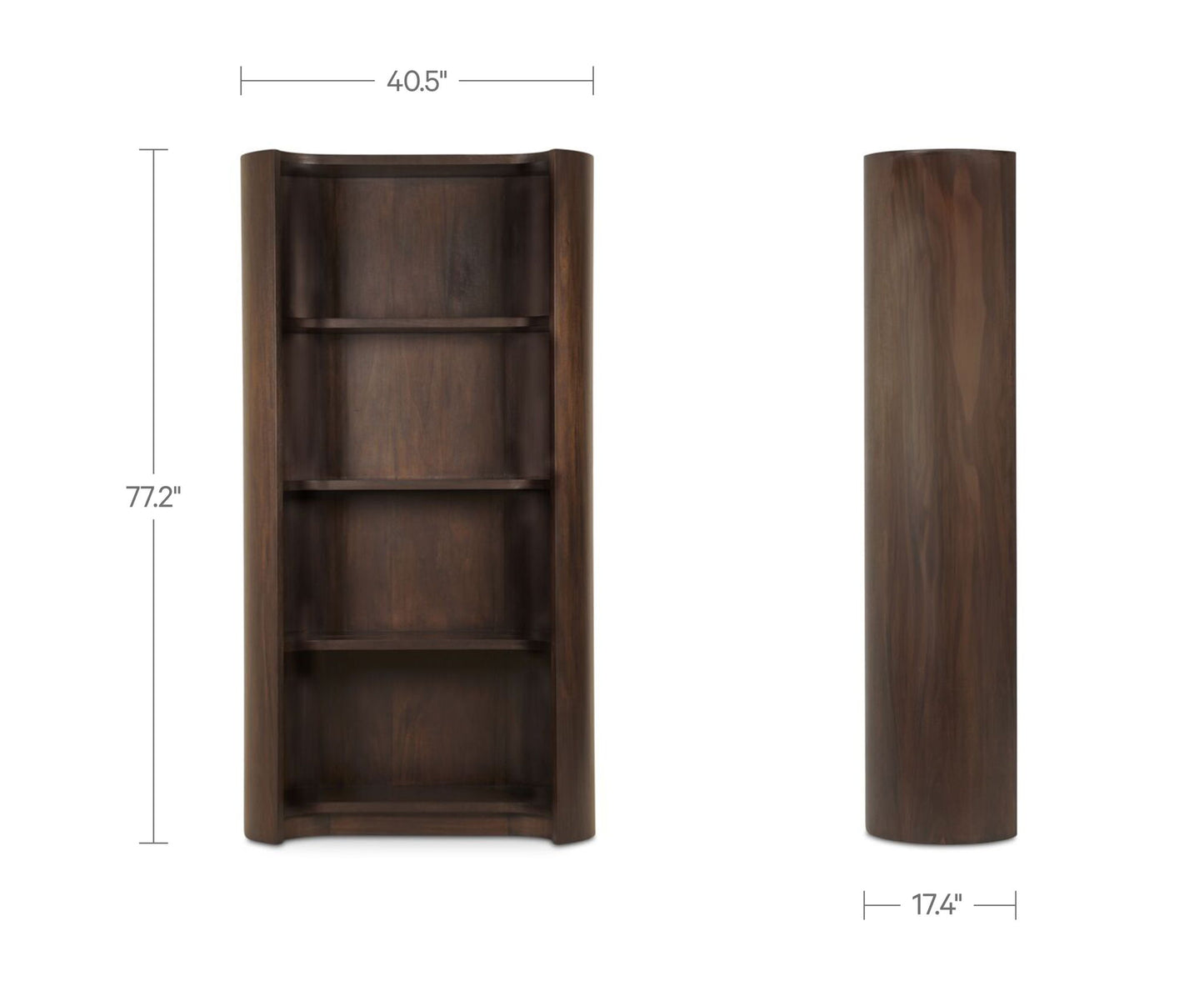 Nera - Bookcase - Brown