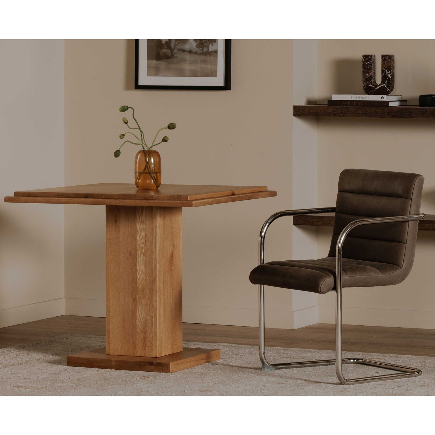 May - Small Bar Table - Light Brown