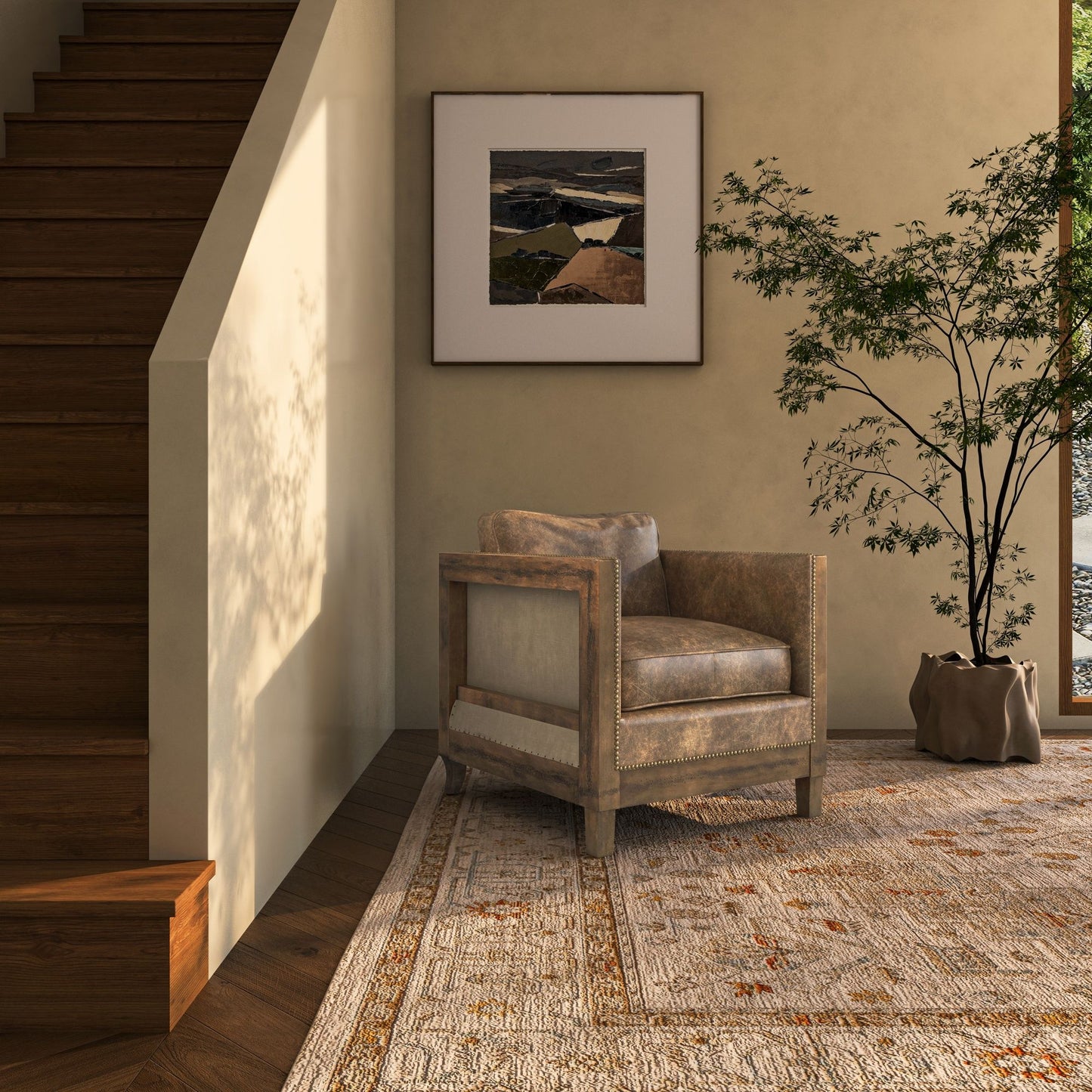 Darlington - Club Chair - Light Brown