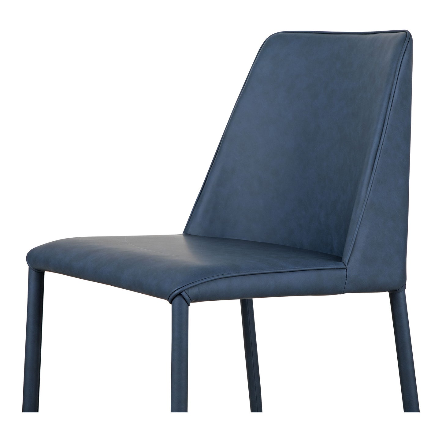 Nora - Vegan Leather Dining Chair (Set of 2) - Ocean Cavern Gray