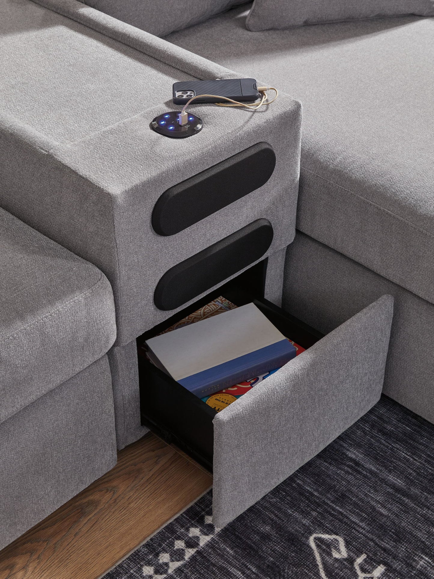 Modmax - L-Shaped Sectional - Granite