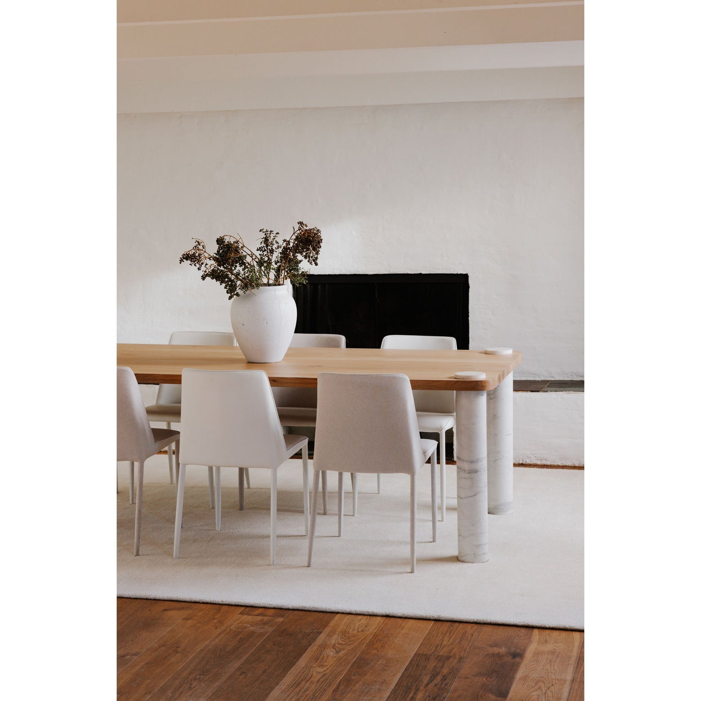 Nora - Vegan Leather Dining Chair (Set of 2) - White