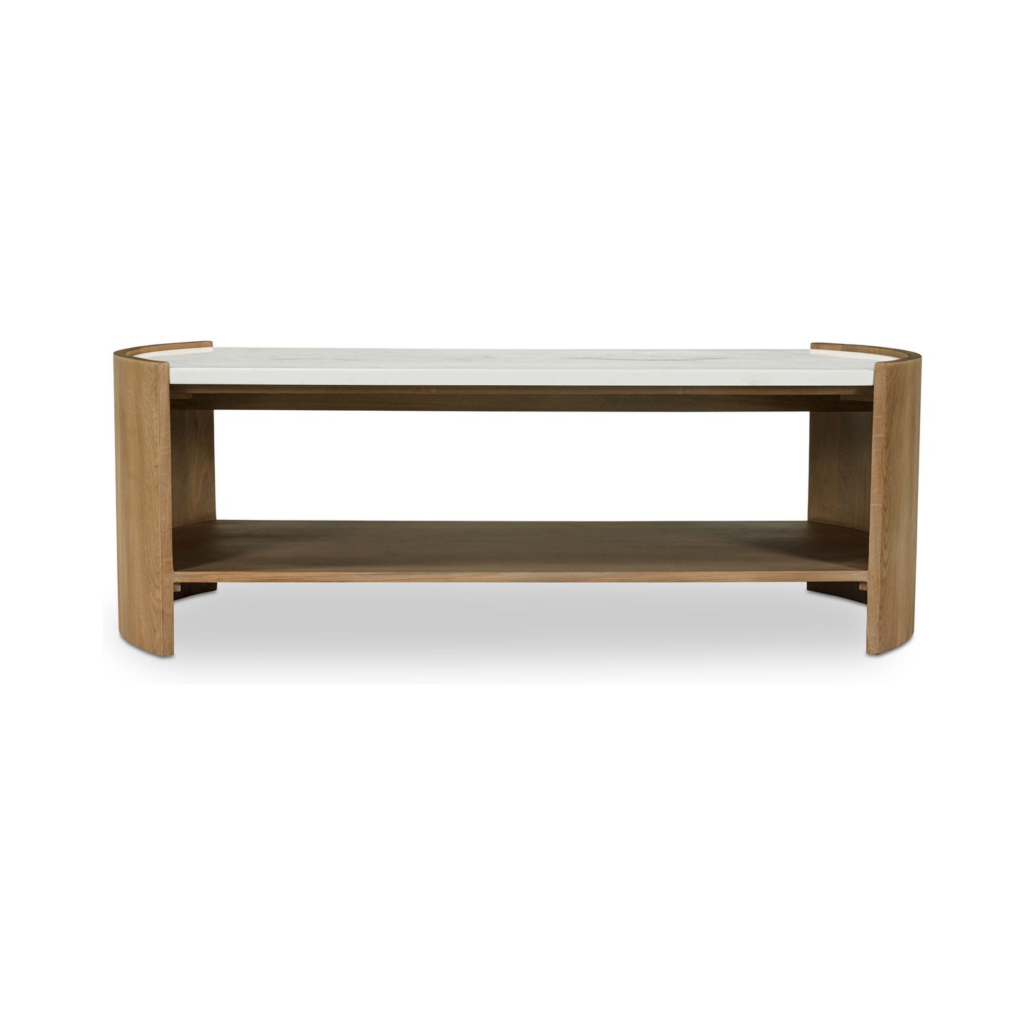 Fern - Coffee Table - White / Light Brown
