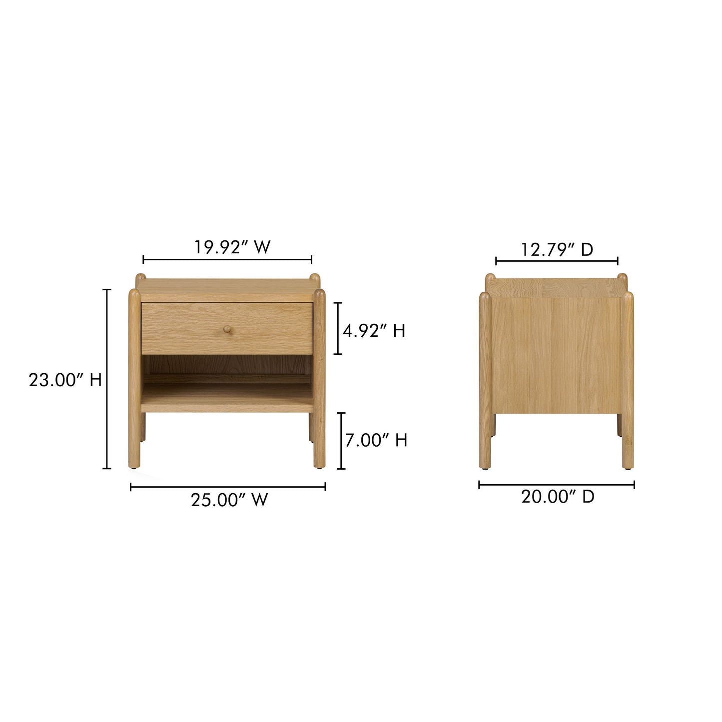 Billy - Nightstand - Natural