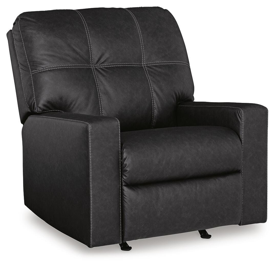 Barlin Mills - Rocker Recliner - Carbon - Faux Leather