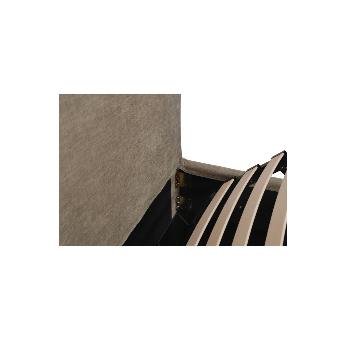 Joan - King Storage Bed - Light Taupe
