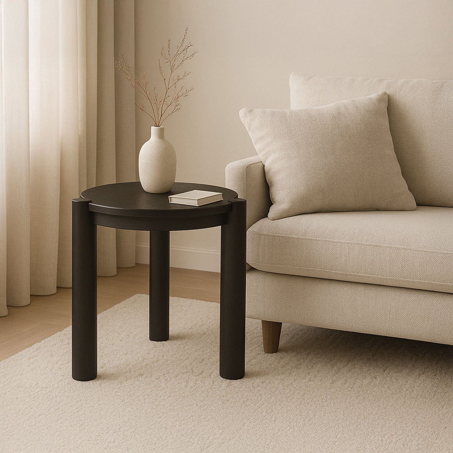 Jack - Side Table - Brushed Dark Brown