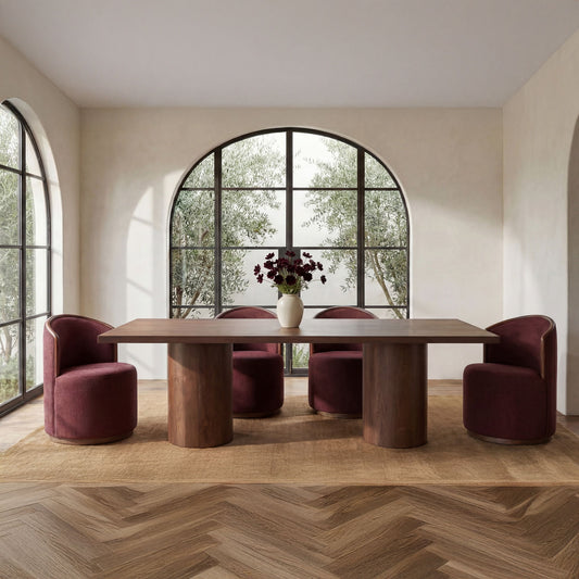 Hadley - Dining Table Large - Warm Brown