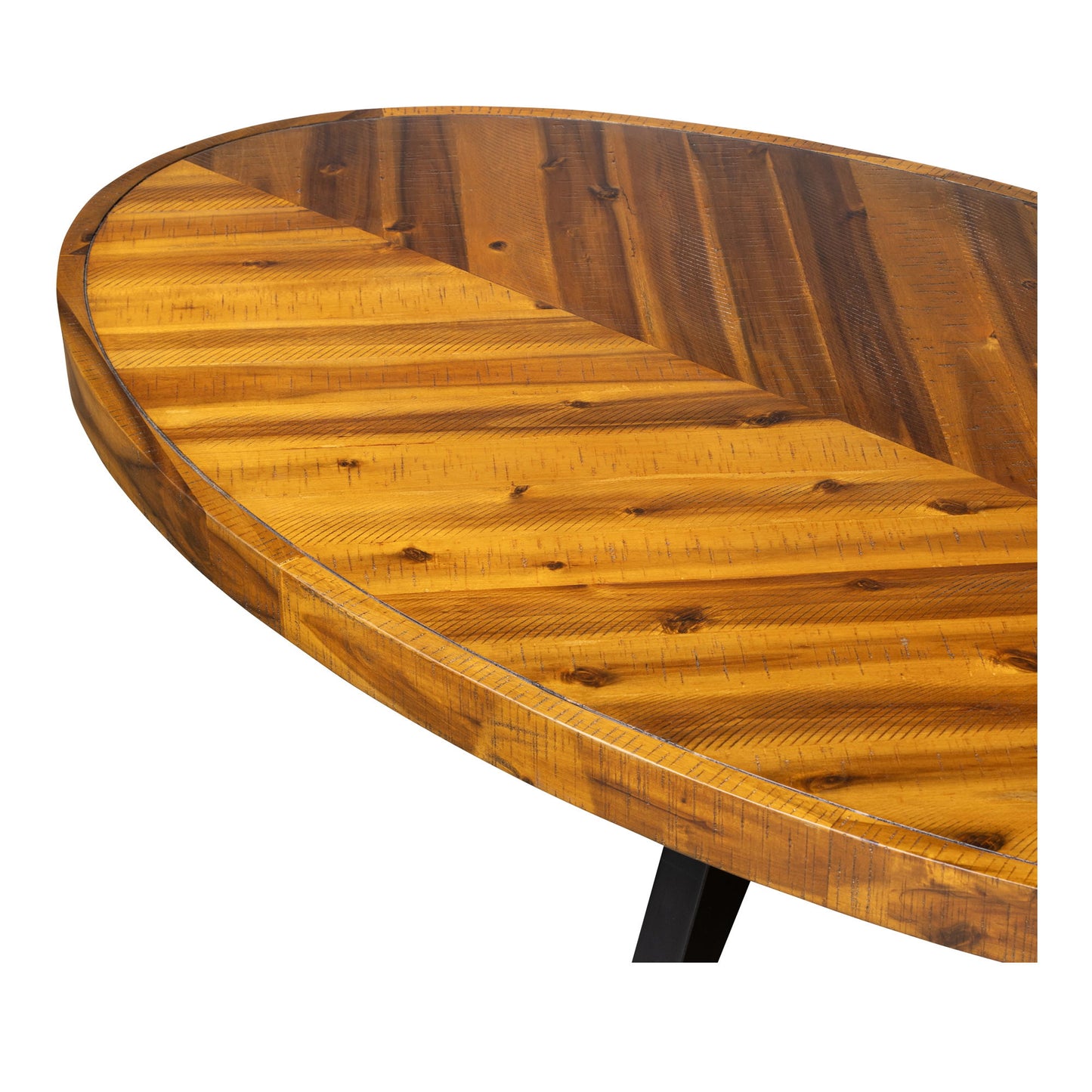 Parq - Oval Coffee Table - Brown