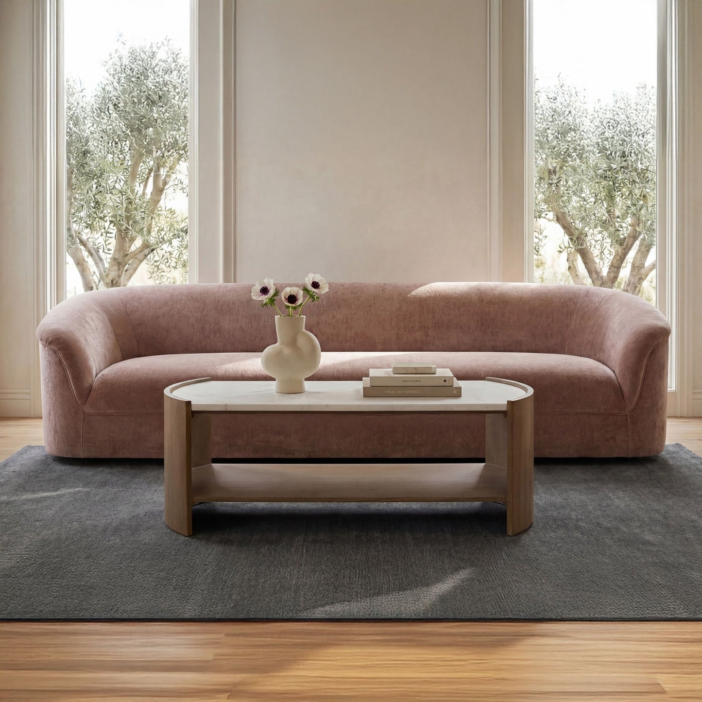 Thora - Sofa - Blush / Pink