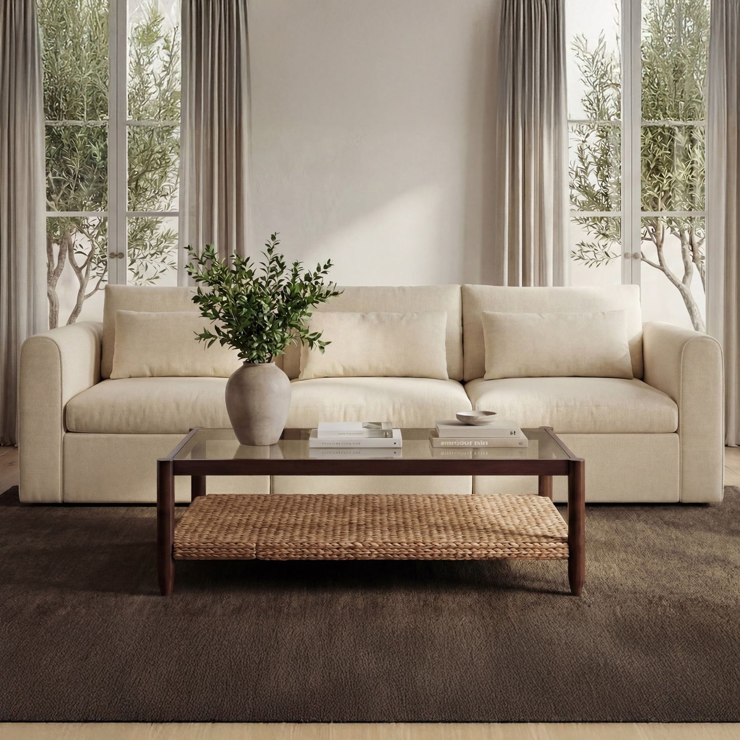 Swift - Left Arm Facing Chair - Light Beige
