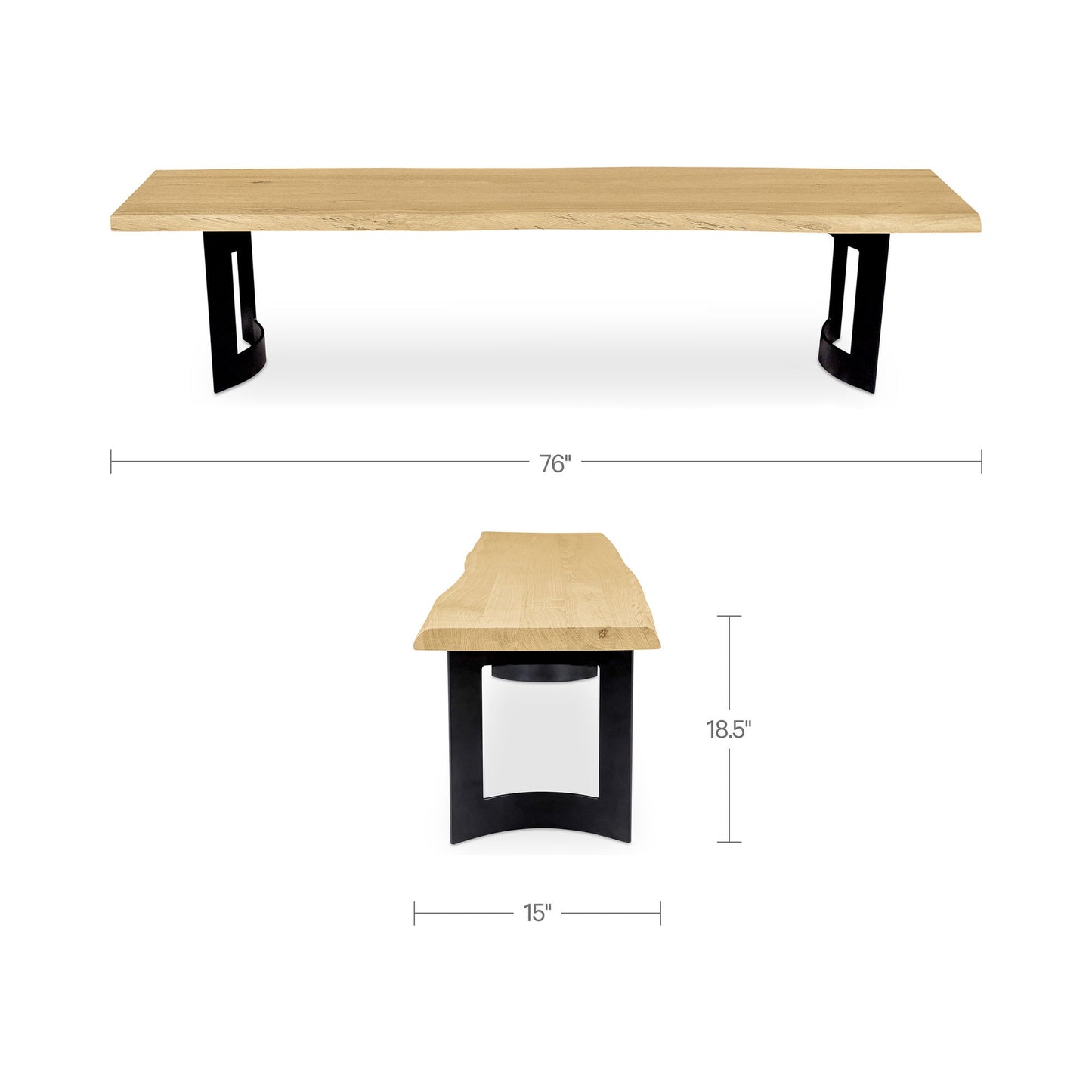 Bent - Bench Extra Small - Oak / Natural