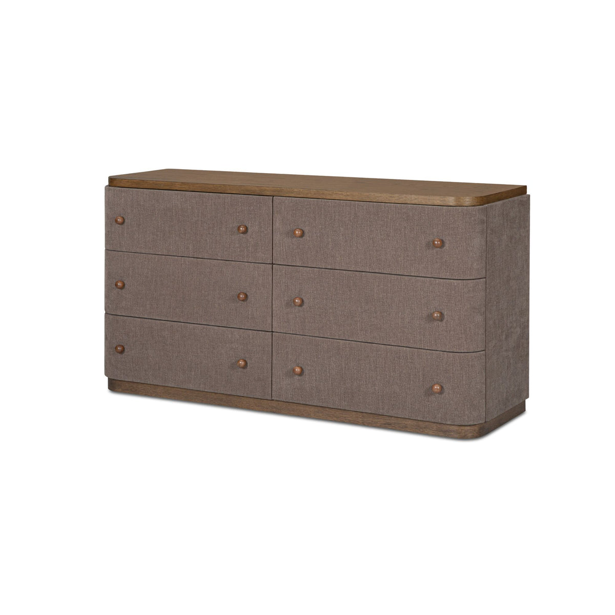 Simone - 6 Drawer Dresser - Brown