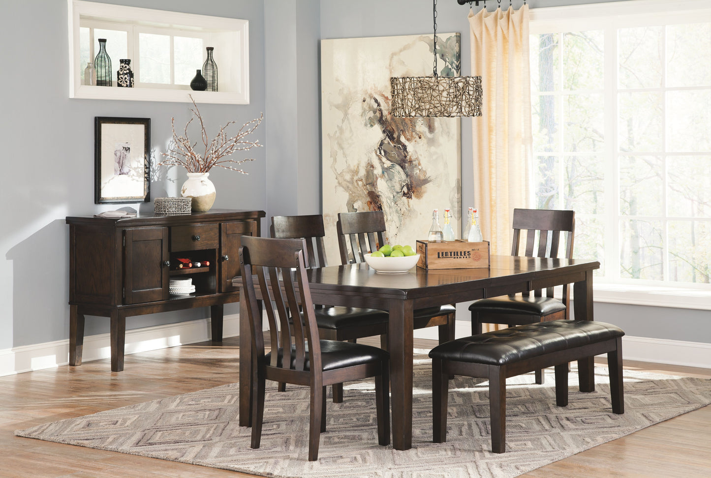 Haddigan - Dark Brown - Dining Uph Side Chair