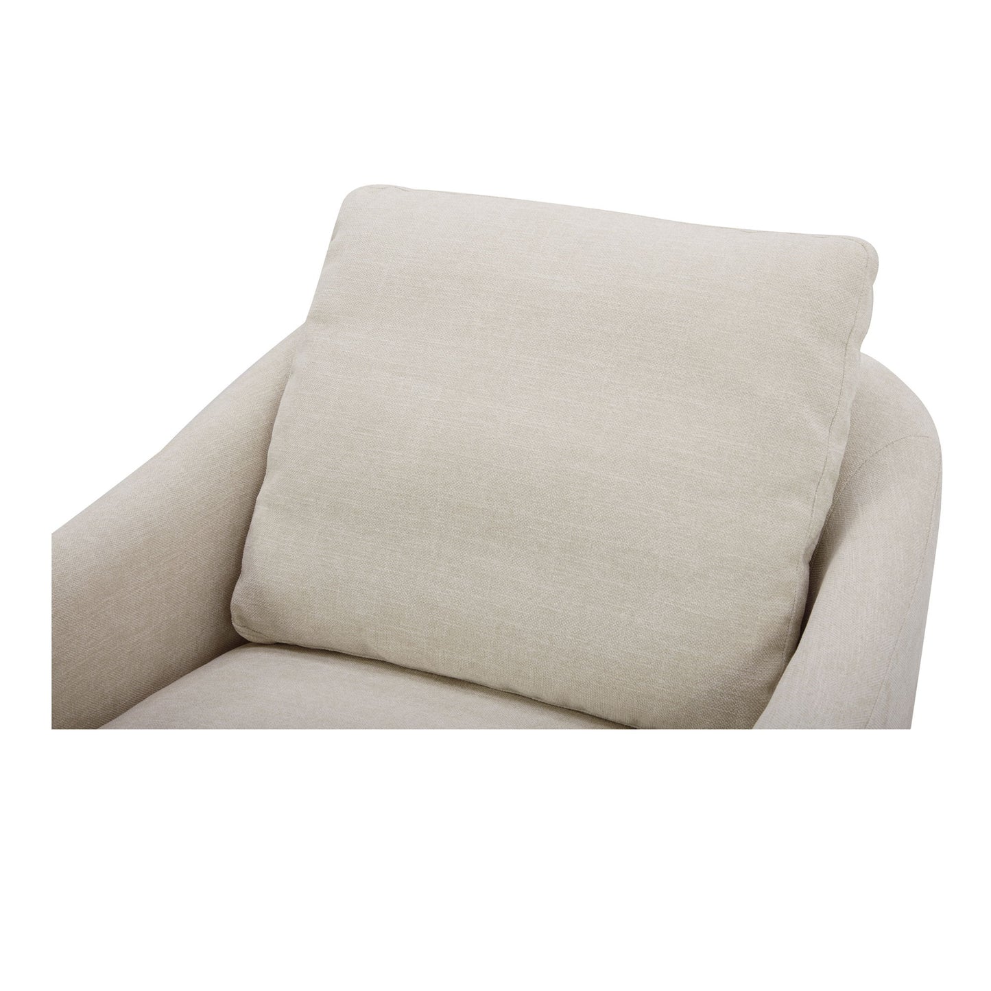 Linden - Fabric Swivel Chair - Soft Beige