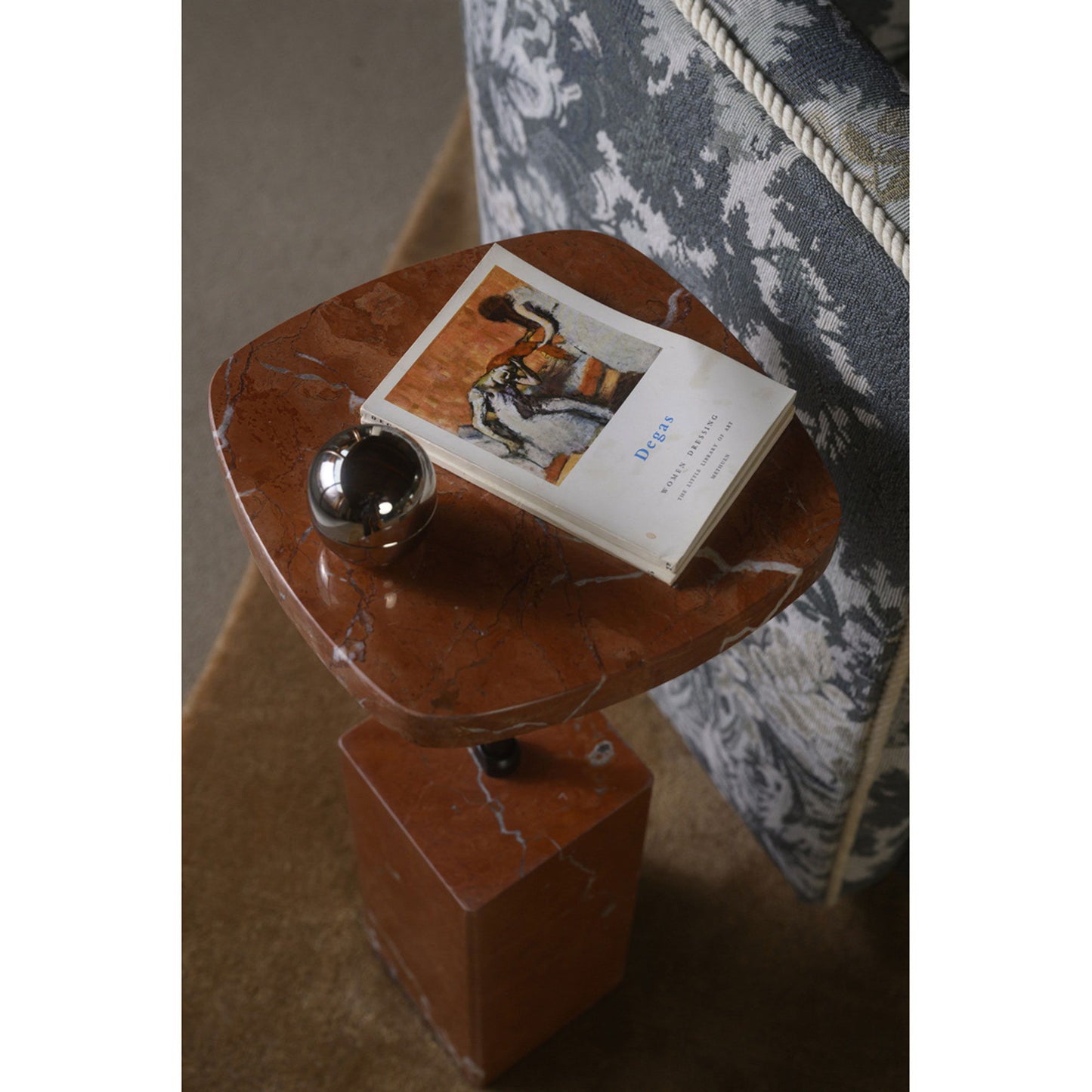 Caro - Side Table Alicante Marble - Rosso / Red