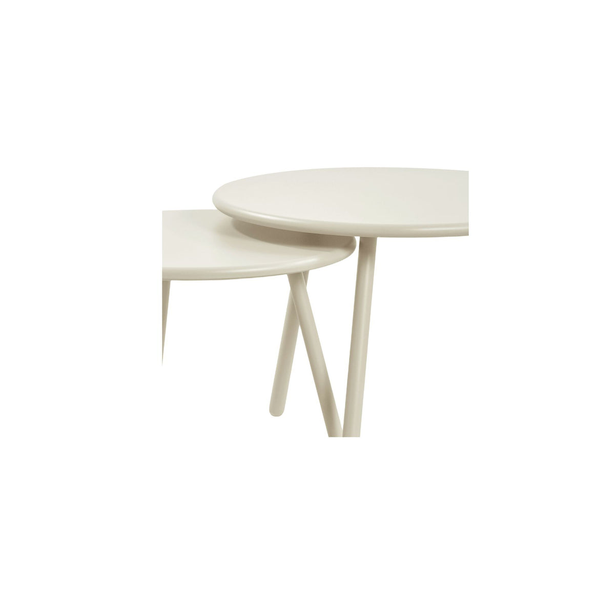 Kari - Outdoor Nesting Coffee Table - Cream / White