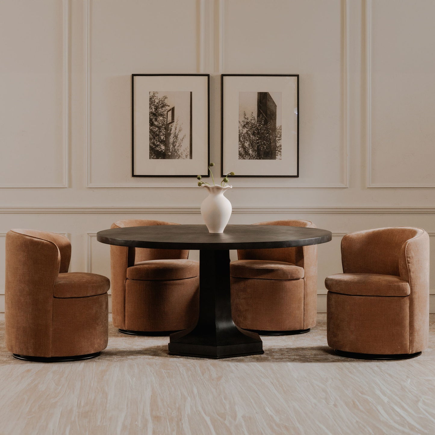 Dane - Swivel Chair - Pink