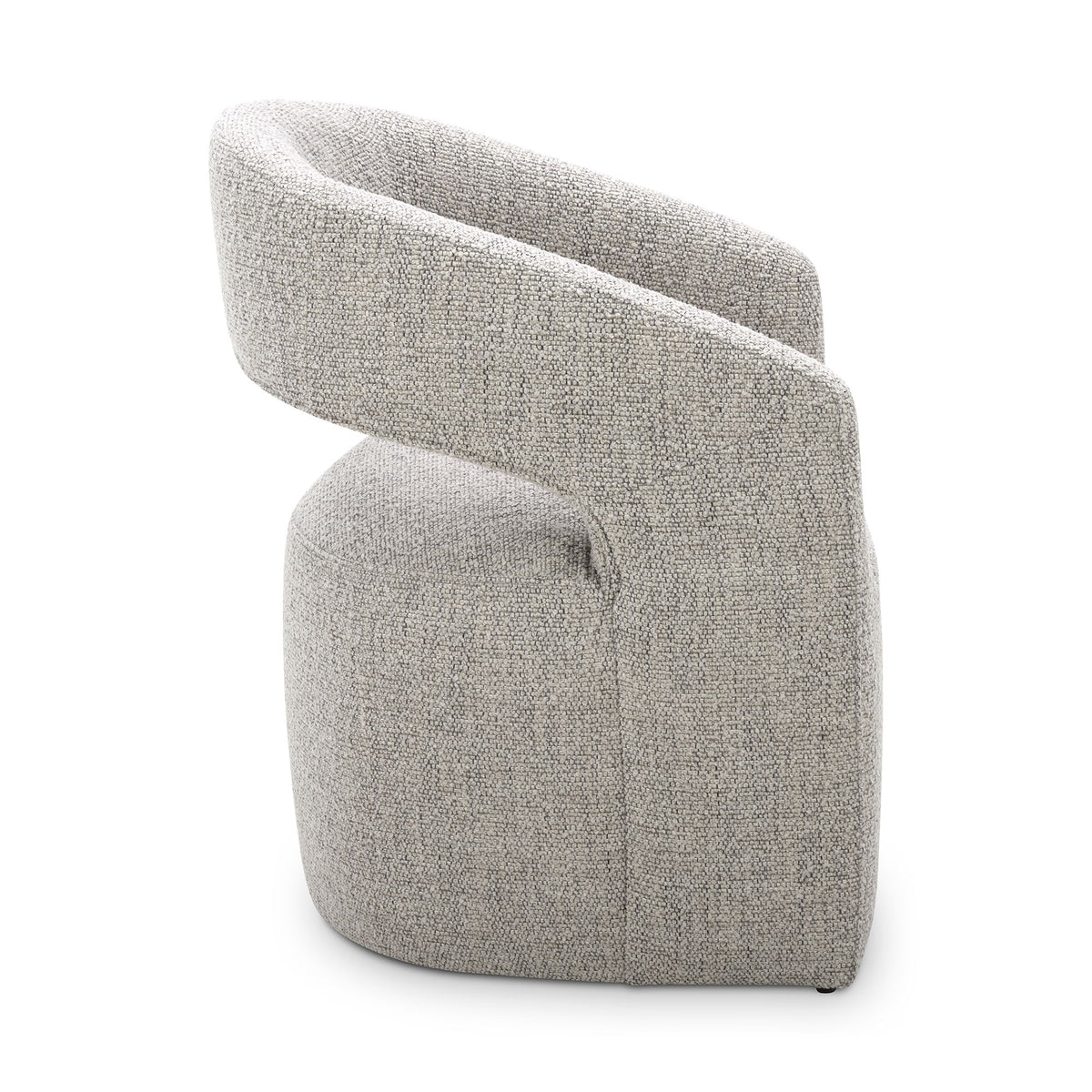 Barrow - Rolling Dining Room Chair - Gray Storm