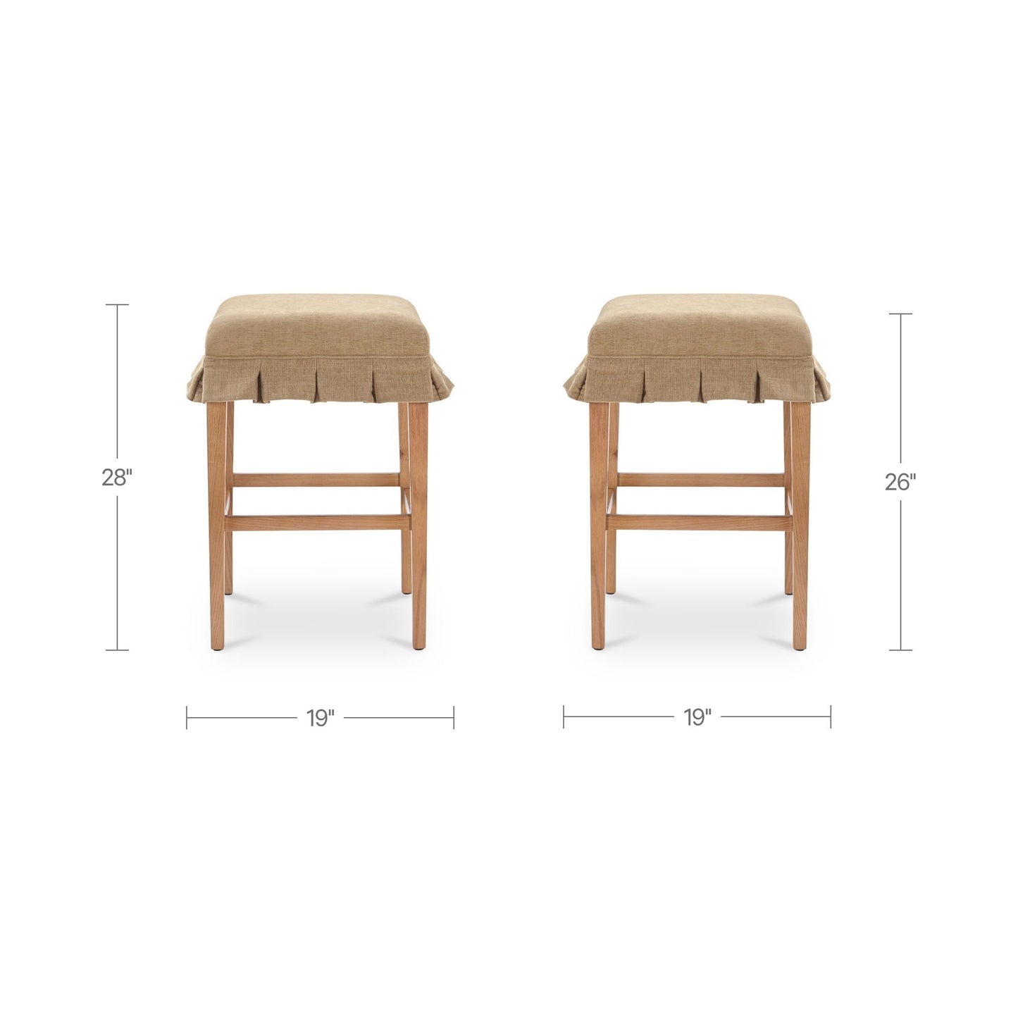 Anna - Counter Stool - Light Brown