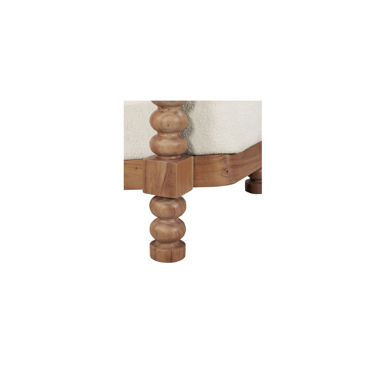 Ingrid - Accent Chair - Off White / Light Brown