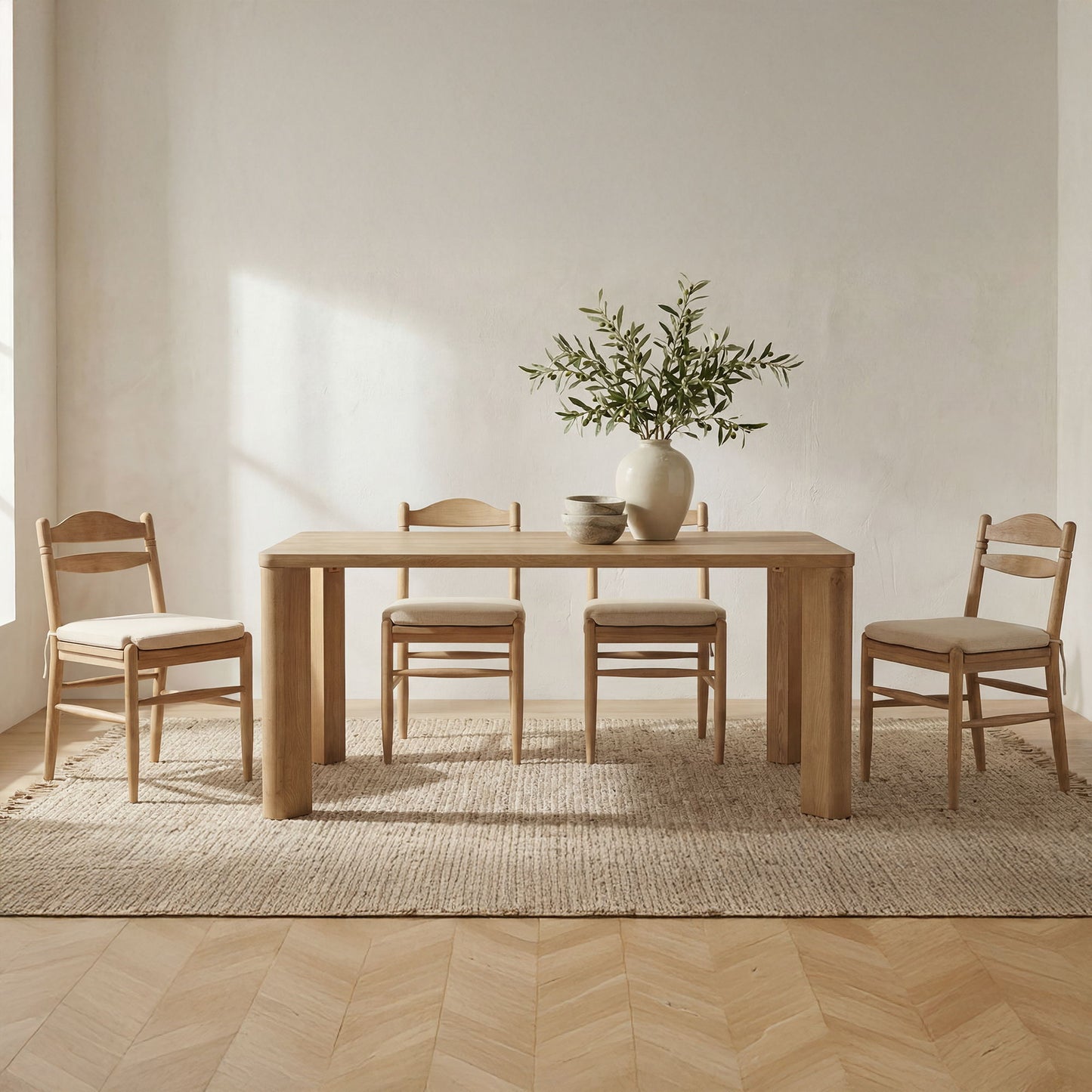 Segment - Small Dining Table - Heritage Brown