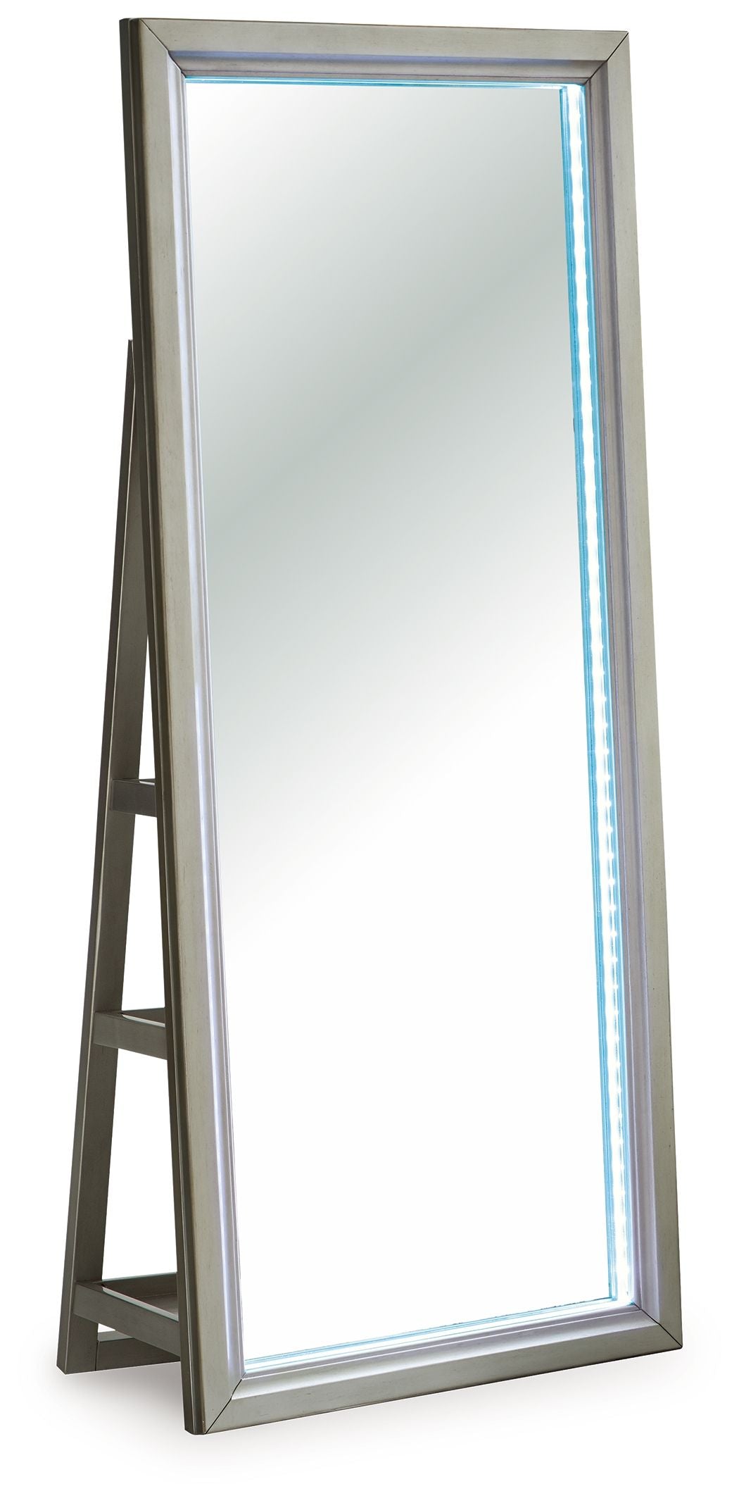Evesen - Champagne - Floor Standing Mirror With Storage