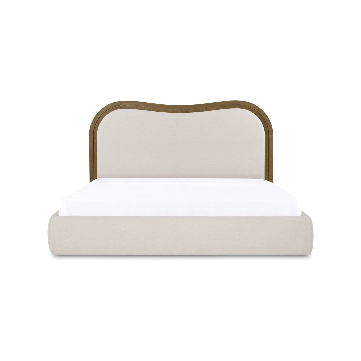 Camilla - Queen Bed - Oat / White / Beige