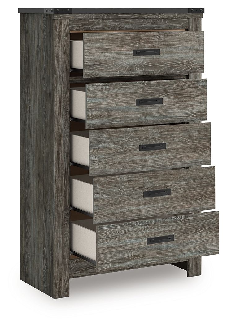 Frandern - Bookcase Panel Bedroom Set