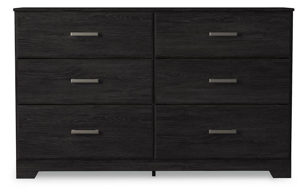 Belachime - Six Drawer Dresser - Charcoal - Wood