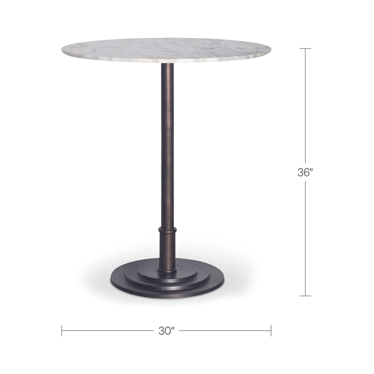 Tori - Outdoor Counter Table - White Marble