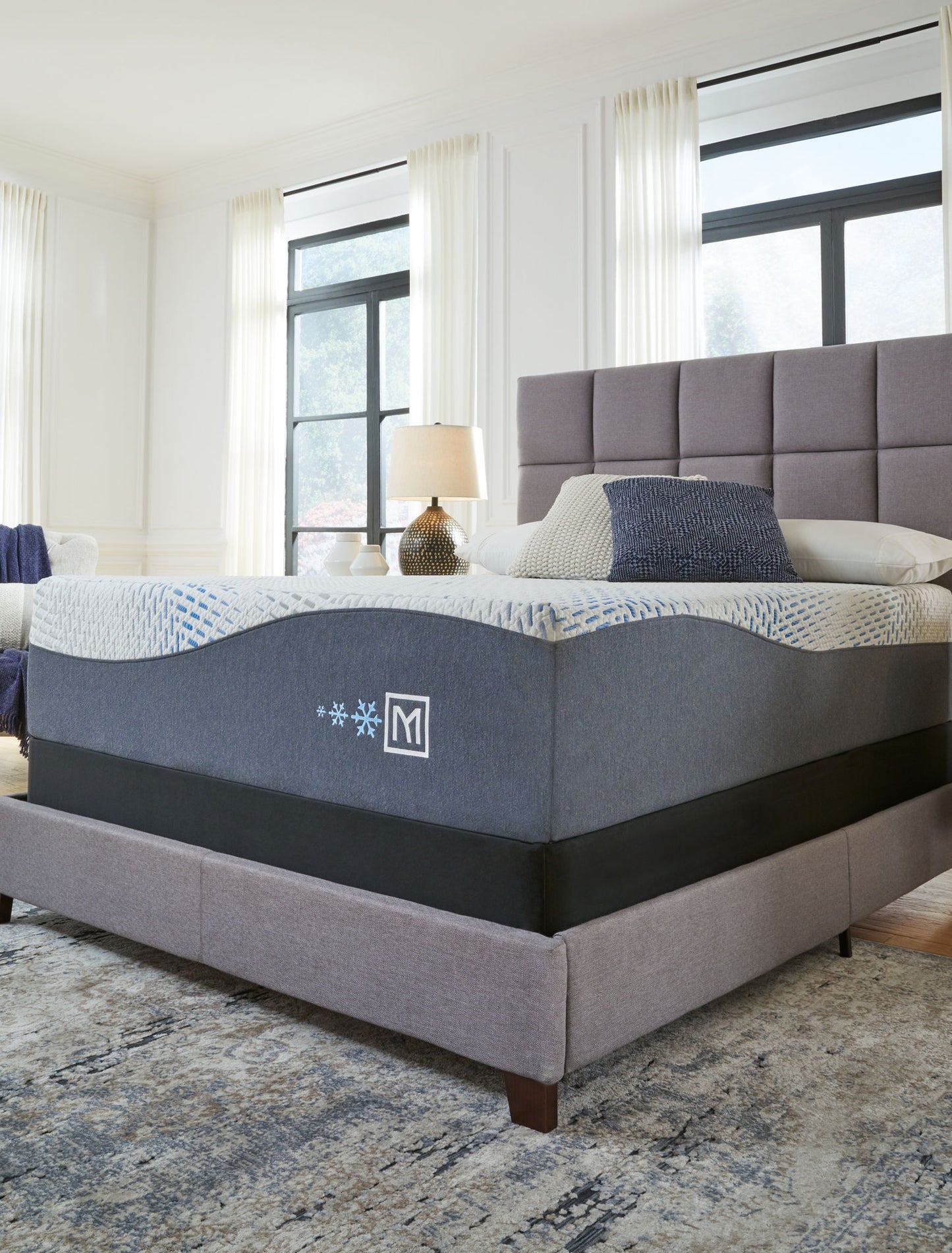 Millennium Cushion Firm Gel Memory Foam Hybrid - Cushion Firm Gel Memory Foam Hybrid California King Mattress - White