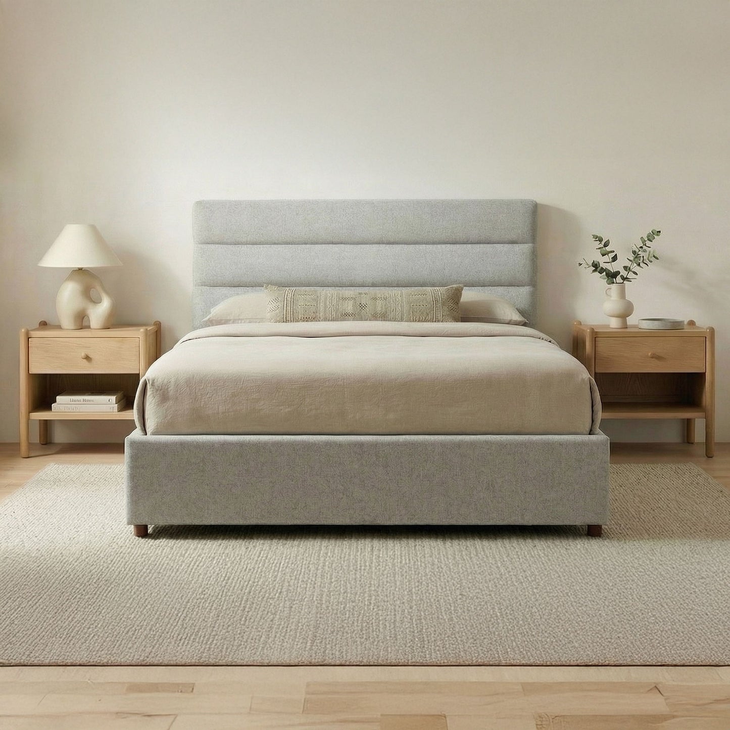 Takio - Queen Bed - Gray
