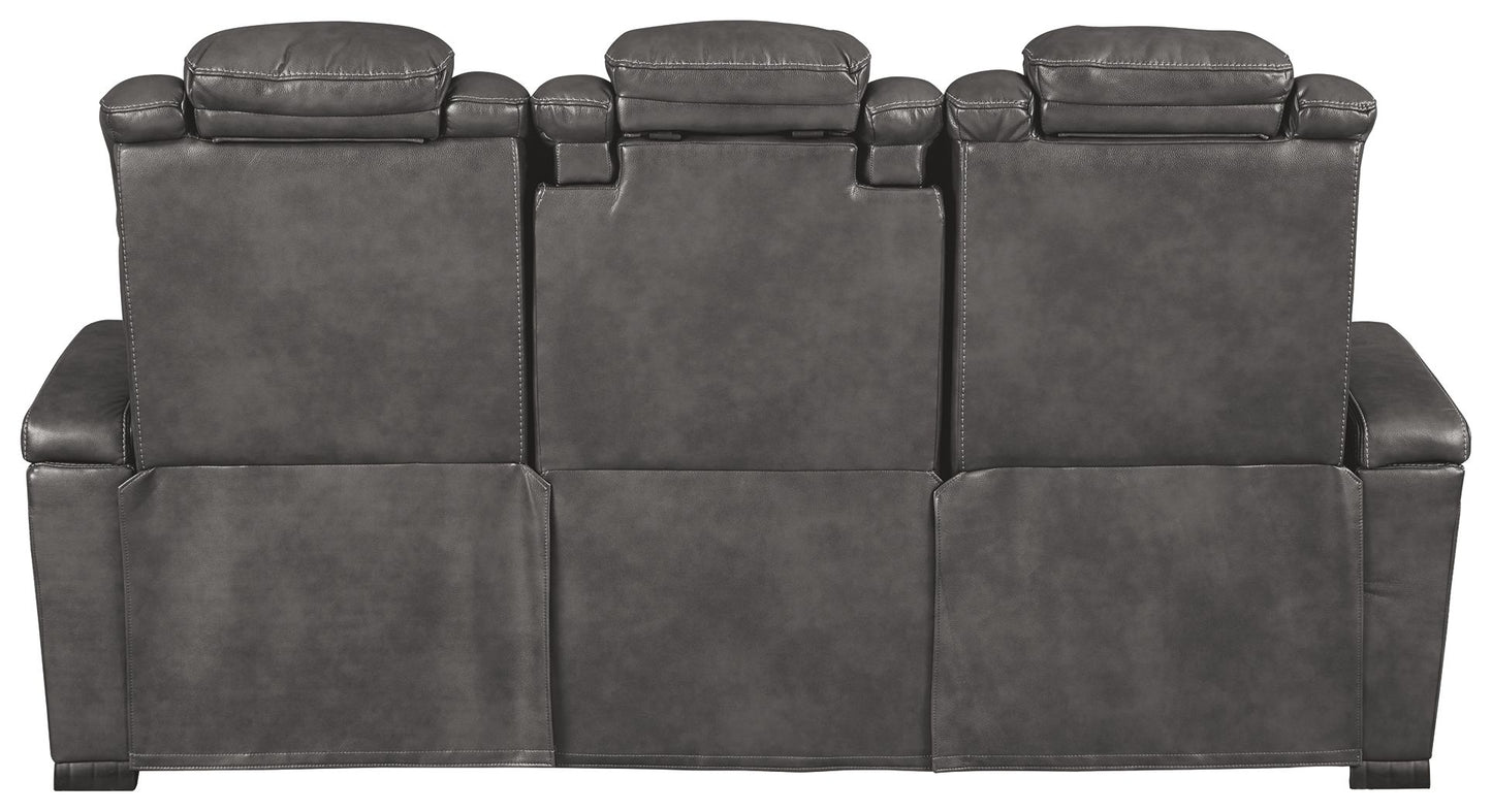 Turbulance - Quarry - Pwr Rec Sofa With Adj Headrest