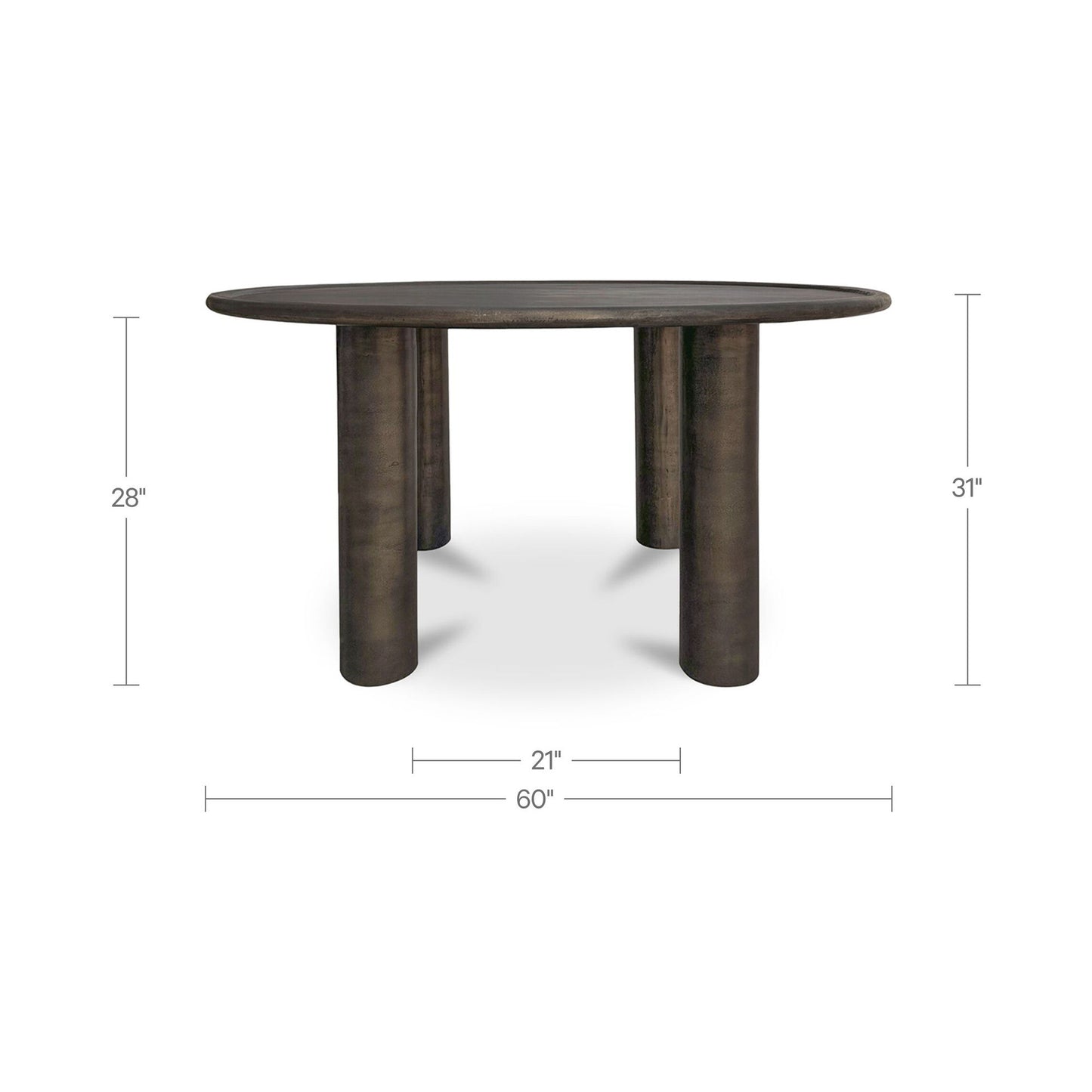 Deacon - Outdoor Dining Table - Deep Bronze
