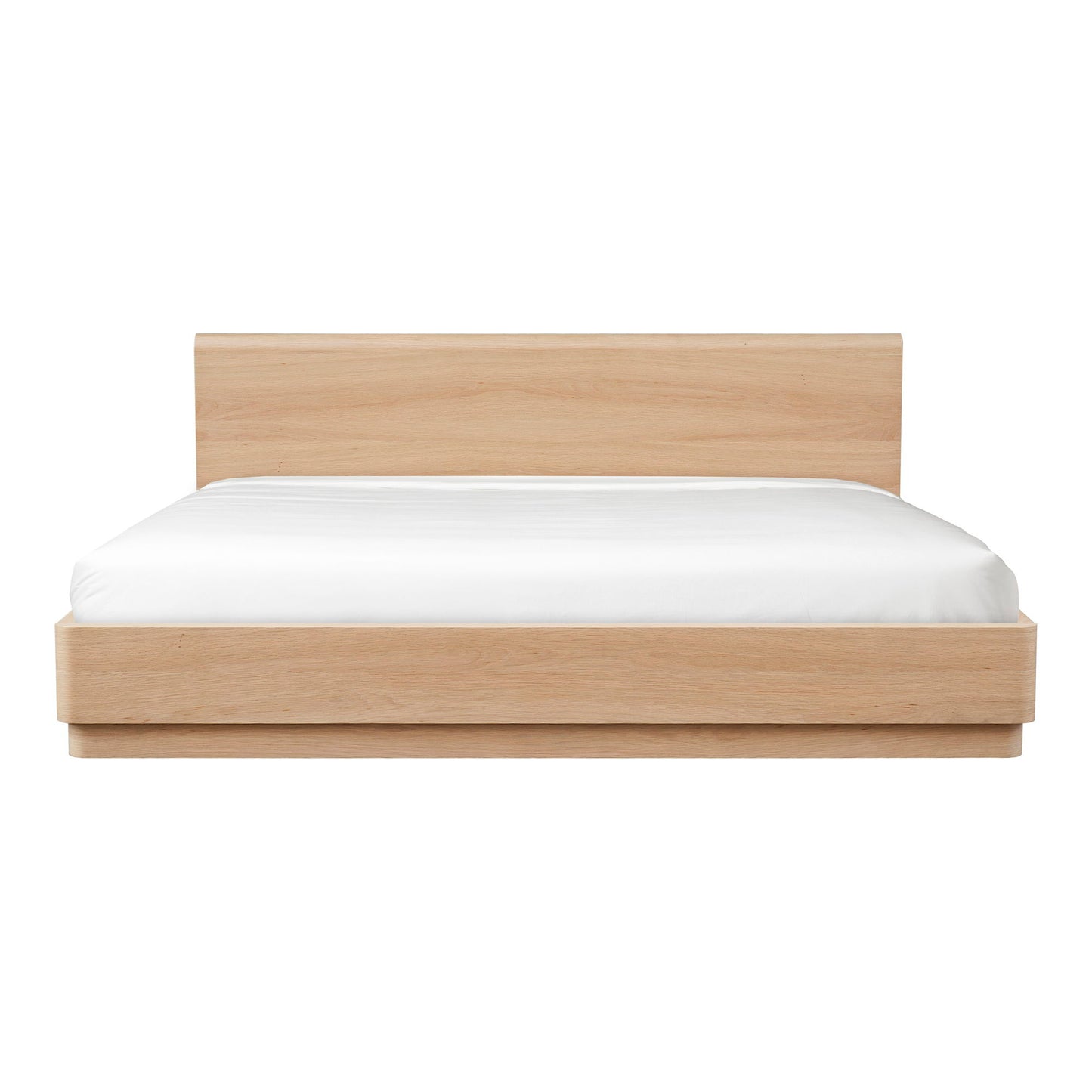 Round Off - King Bed - Natural Oak